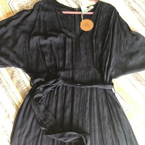 Navy blue maxi dress 1x